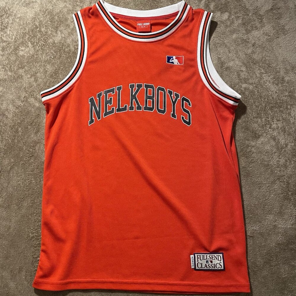 Nelk Boys Jersey Men's Size Small FullSend Classica Red Basketball Shirt